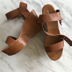BAMBOO light brown wedge